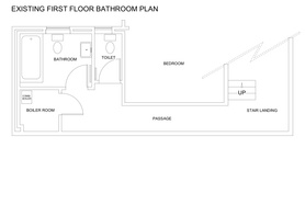 Before and After 3 Rooms and a Passage Into a Bath/Showeroom Project image