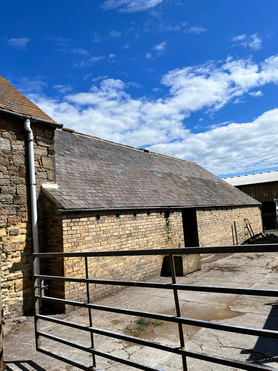 Traditional Slate Roof On Old Farm Buildings.  Project image