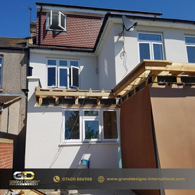 Double-Story Side Extension, 10-meter Rear Extension, 6-meter Ground Floor Back Extension, First-Floor Rear Extension, and a Dormer Loft Conversion.  Project image