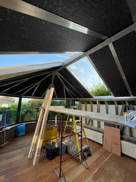 Warm roof extension old conservatory look at what we do 👏👏👏 Project image