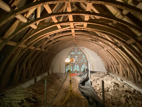 church roof and internal ceiling  Project image