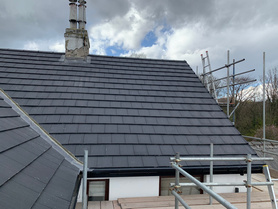 Before and After of Full New Roof Remodel, Gutters, Fascia and Soffits Project image