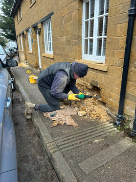 Natural Ironstone replacements & Lime mortar pointing  Project image