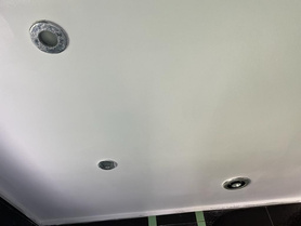 Ceiling repair in bathroom. Project image