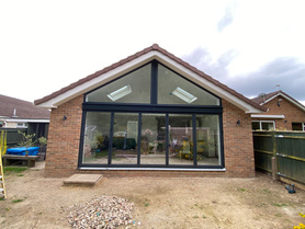 Single Storey Rear Extension with Vaulted ceiling & Glazed Gable Project image