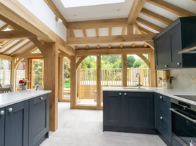 Rear Oak Frame Extension, Refurbishment, Swimming Pool & Landscaping Project image