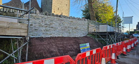 Church wall reconstruction after collapse Project image