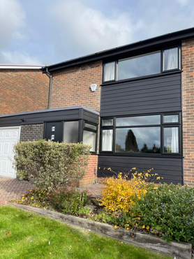 Full House of Black Windows, Composite Doors and Cladding Project image