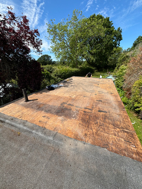 New felt flat roof Project image