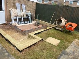 Garage extension and steps Project image