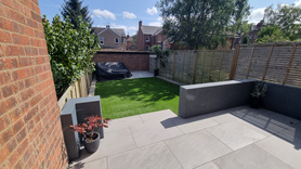 Garage conversion, new kitchen installation & external landscaping  Project image